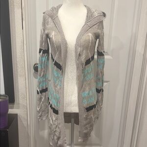 Vanity Gray Knit Cardigan
